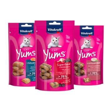 3x Vitakraft Cat Yums